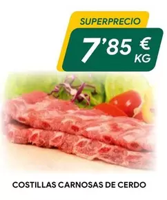 Oferta de Costillas Carnosas De Cerdo por 7,85€ en Masymas