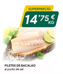 Oferta de Filetes De Bacalao por 14,75€ en Masymas