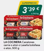 Oferta de La Cocinera - Canelones Carne O Atun O Lasana Bolonesa O Atun por 3,39€ en Masymas