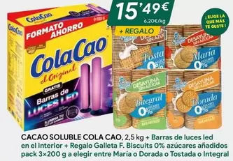 Oferta de Cola Cao - Cacao Soluble por 15,49€ en Masymas