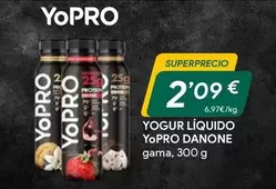 Oferta de Danone - Yogur Liquido Yopro por 2,09€ en Masymas