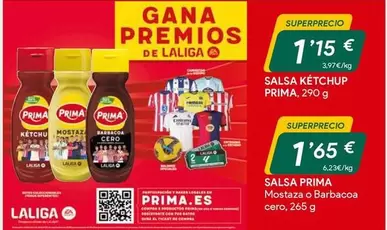 Oferta de Prima - Salsa Ketchup por 1,15€ en Masymas