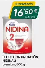 Oferta de Nestlé - Leche Continuacion Nidina 2 por 16,5€ en Masymas