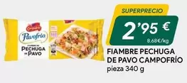 Oferta de Campofrío - Fiambre Pechuga De Pavo por 2,95€ en Masymas
