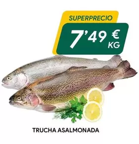 Oferta de Trucha Asalmonada por 7,49€ en Masymas