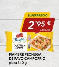 Oferta de Campofrío - Fiambre Pechuga De Pavo por 2,95€ en minymas