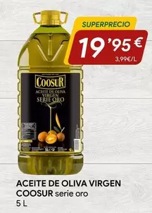 Oferta de Coosur - Aceite De Oliva Virgen por 19,95€ en minymas