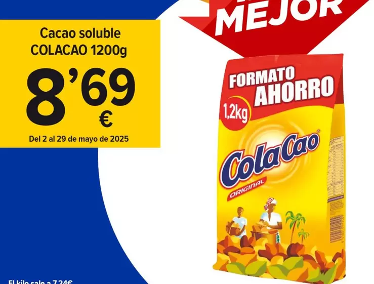 Oferta de Cola Cao - Cacao Soluble por 8,69€ en Cash Fresh