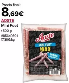 Oferta de Aoste - Mini Fuet por 8,69€ en Costco
