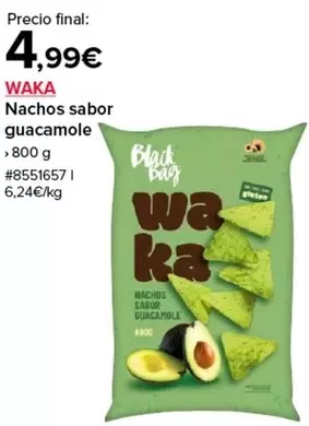 Oferta de Nachos Sabor Guacamole por 4,99€ en Costco
