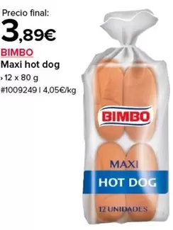 Oferta de Bimbo - Maxi Hot Dog por 3,89€ en Costco