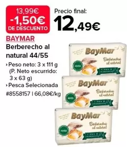 Oferta de BayMar - Berberecho Al Natural por 12,49€ en Costco