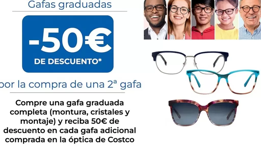 Oferta de Gafas Graduadas en Costco