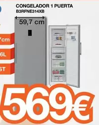 Oferta de Congelador 1 Puerta B3rfne314xb por 569€ en Expert