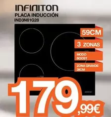 Oferta de Infiniton - Placa Inducción IND3N61G28  por 179,99€ en Expert