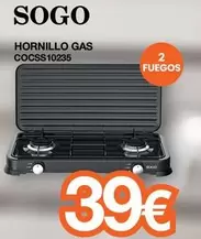 Oferta de Sogo - Hornillo Gas Cocss10235 por 39€ en Expert