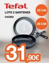 Oferta de Tefal - Lote 2 Sartenes C422s2 por 31,9€ en Expert