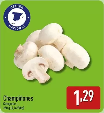 Oferta de Origen - Champiñones por 1,29€ en ALDI