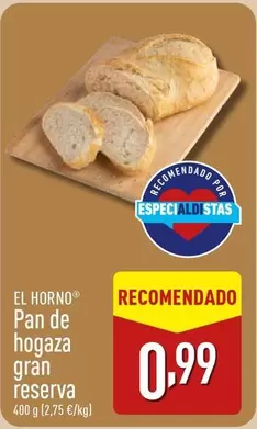 Oferta de Gran Reserva - Pan De Hogaza por 0,99€ en ALDI