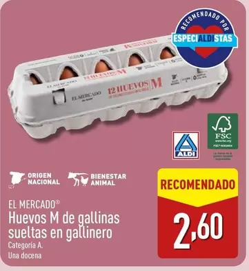 Oferta de Origen - Huevos M De Gallinas Sueltas En Gallinero por 2,6€ en ALDI