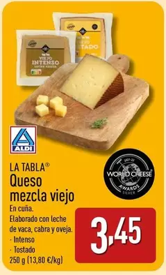Oferta de Intenso - Queso Mezcla Viejo por 3,45€ en ALDI
