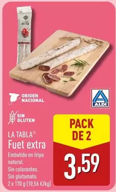 Oferta de Origen - Fuet Extra por 3,59€ en ALDI