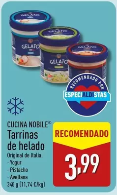 Oferta de Cucina Nobile -  Tarrinas De Helado por 3,99€ en ALDI