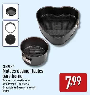 Oferta de Zenker - Moldes Desmontables Para Horno por 7,99€ en ALDI