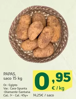 Oferta de Papas por 0,95€ en HiperDino
