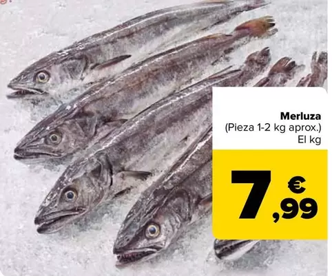 Oferta de Merluza por 7,99€ en Carrefour