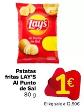 Oferta de Lay’s - Patatas Fritas Al Punto  De Sal por 1€ en Carrefour