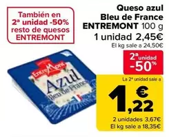 Oferta de Entremont - Queso Azul Bleu De France  en Carrefour