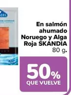Oferta de Skandia - En Salmón Ahumado Noruego Y Alga Roja en Carrefour
