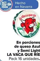 Oferta de La Vaca Que Ríe - En Porciones De Queso Azul Y Semi Light en Carrefour
