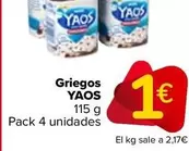 Oferta de Yaos - Griegos   por 1€ en Carrefour