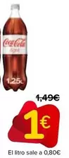 Oferta de Coca-Cola - Refresco  Zero  Sin Cafeína  O Light por 1€ en Carrefour