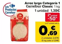 Oferta de Carrefour Classic - Arroz Largo Categoría 1   en Carrefour