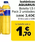 Oferta de Aquarius - Isotónicos  por 1,7€ en Carrefour