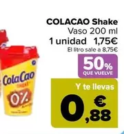 Oferta de Cola Cao - Shake por 1,75€ en Carrefour