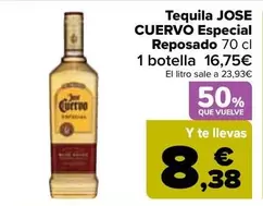 Oferta de Jose Cuervo - Tequila Especial Reposado por 16,75€ en Carrefour