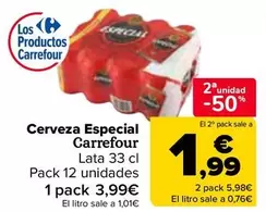 Oferta de Carrefour - Cerveza Especial en Carrefour