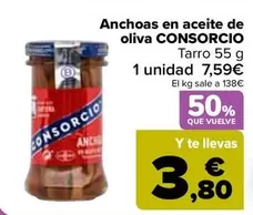 Oferta de Consorcio - Anchoas En Aceite De Oliva  en Carrefour
