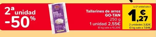 Oferta de  Go-tan - Tallarines De Arroz  en Carrefour