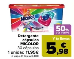 Oferta de Micolor - Detergente Cápsulas en Carrefour