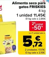 Oferta de Friskies - Alimento Seco Para Gatos  en Carrefour