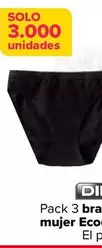 Oferta de DIM - Pack 3 Bragas Mujer Ecodim por 9,99€ en Carrefour