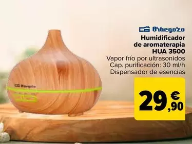 Oferta de Orbegozo - Humidificador De Aromaterapia Hua 3500 por 29,9€ en Carrefour