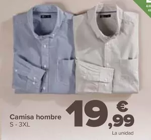 Oferta de Camisa Hombre por 19,99€ en Carrefour