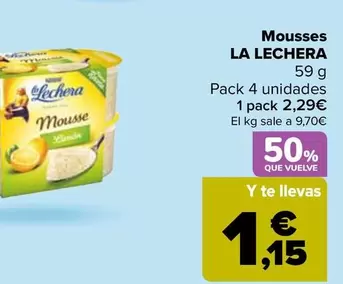 Oferta de La Lechera - Mousses en Carrefour