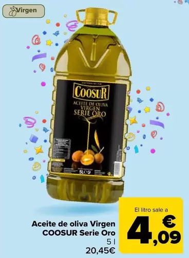 Oferta de Coosur - Aceite De Oliva Virgen  Serie Oro por 20,45€ en Carrefour